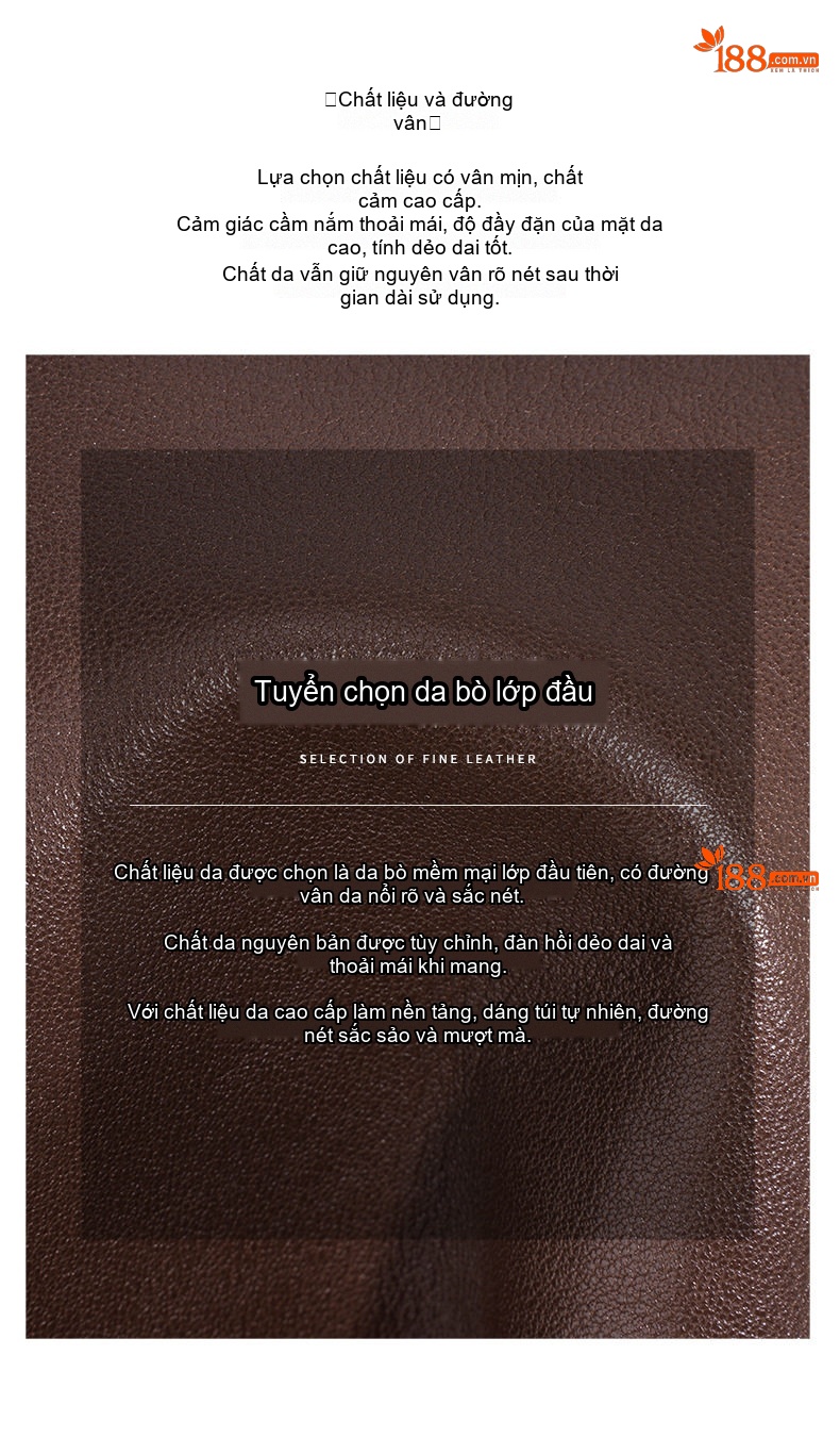 Túi Hobo Đeo Vai/Đeo Chéo Nữ Da Bò Thật, Thiết Kế Vintage, Sức Chứa Lớn Màu Đen, Nâu chi tiết 9