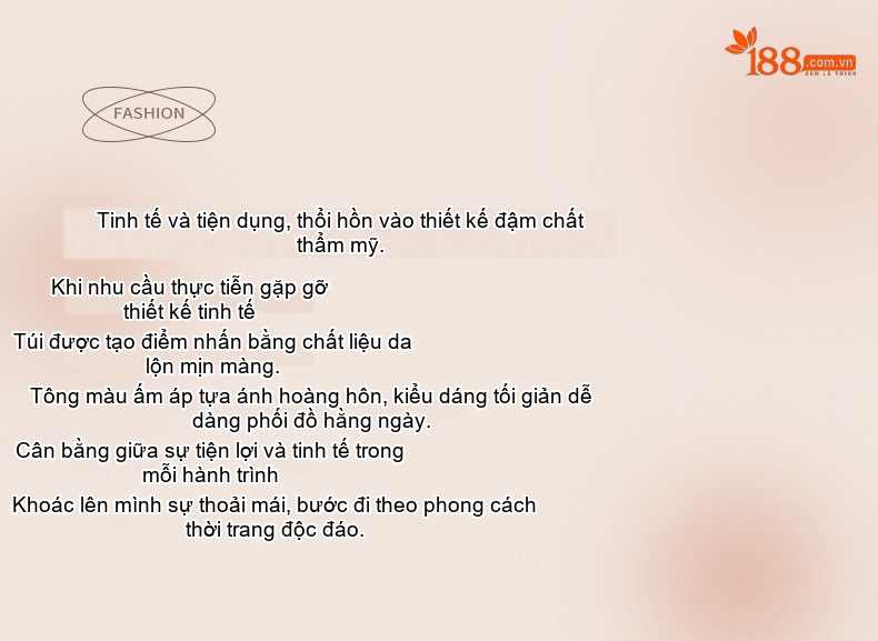 Túi Hobo Nữ Da Mờ Kiểu Bánh Bao Đeo Vai Đeo Chéo Phong Cách Công Sở Màu Nâu chi tiết 3