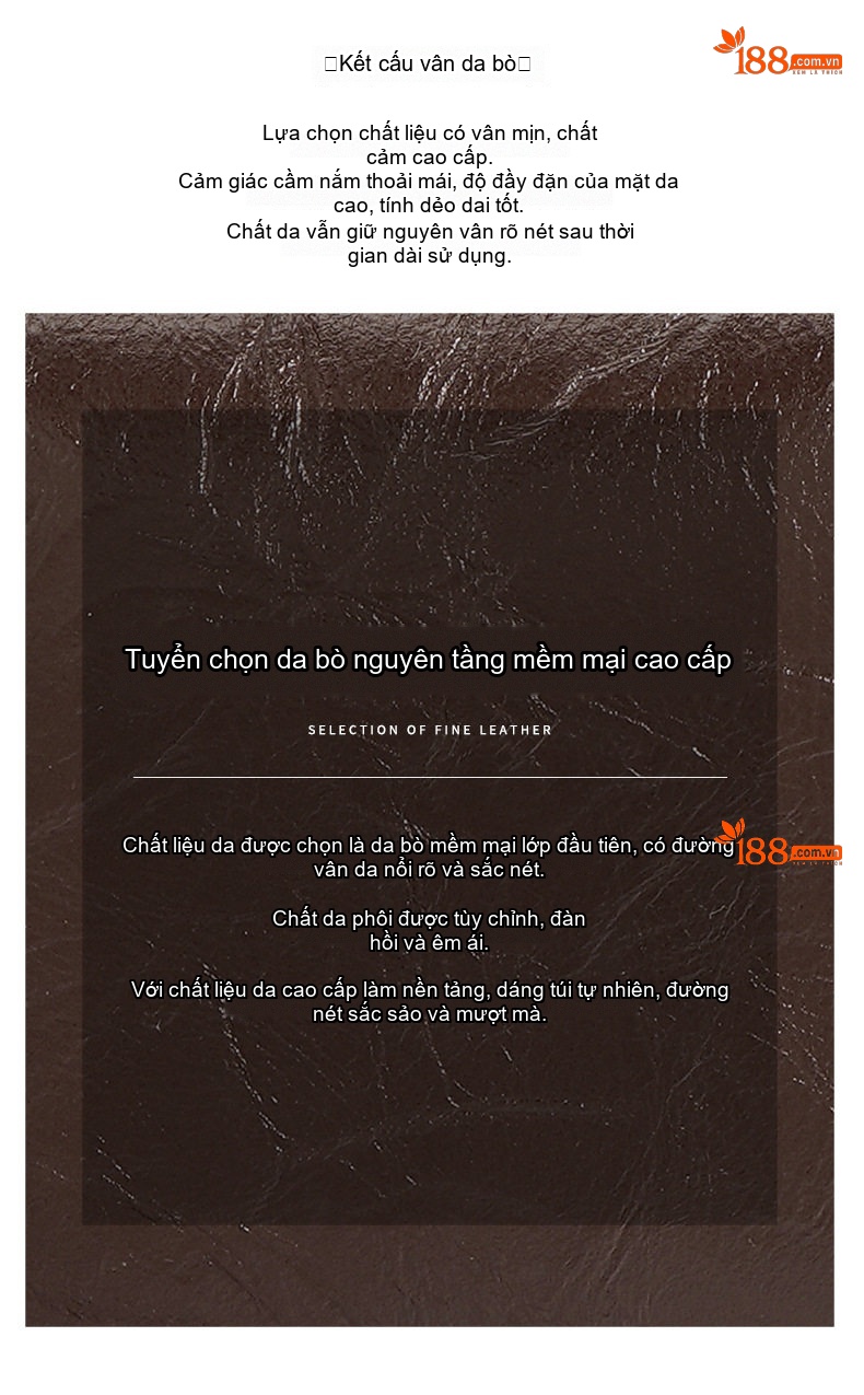 Túi Hộp Đeo Vai/Đeo Chéo Nữ Da Bò Thiết Kế Tối Giản Màu Nâu, Xanh Olive, Vàng Kem chi tiết 9