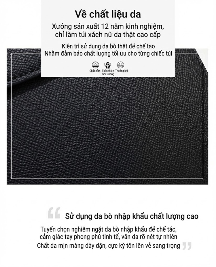 Túi Kelly Đeo Vai/Kẹp Nách Da Thật Đa Năng Màu Nâu, Đỏ Rượu, Xám, Trắng... chi tiết 5