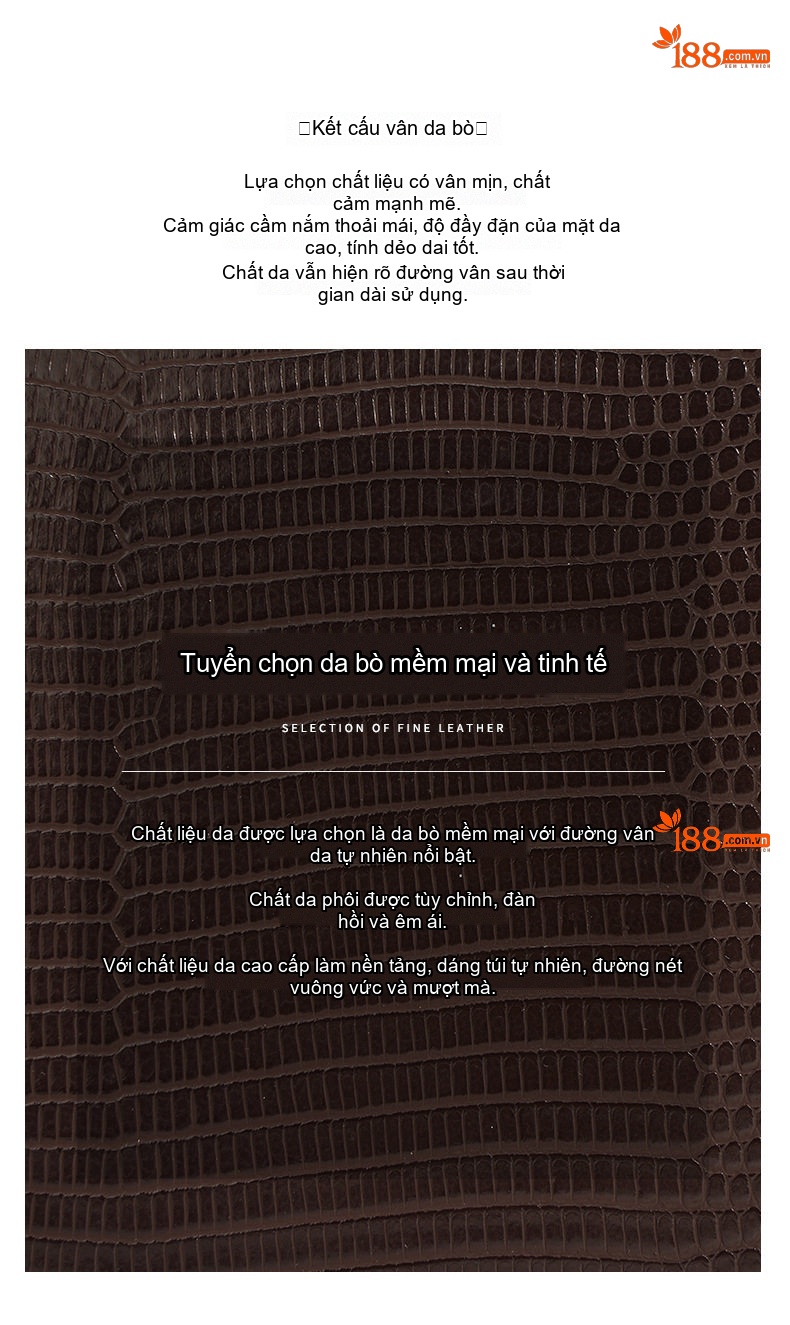 Túi Kelly Mini Da Bò Vân Thằn Lằn Đeo Vai, Đeo Chéo, Xách Tay Màu Nâu, Xanh Lá, Kem chi tiết 12