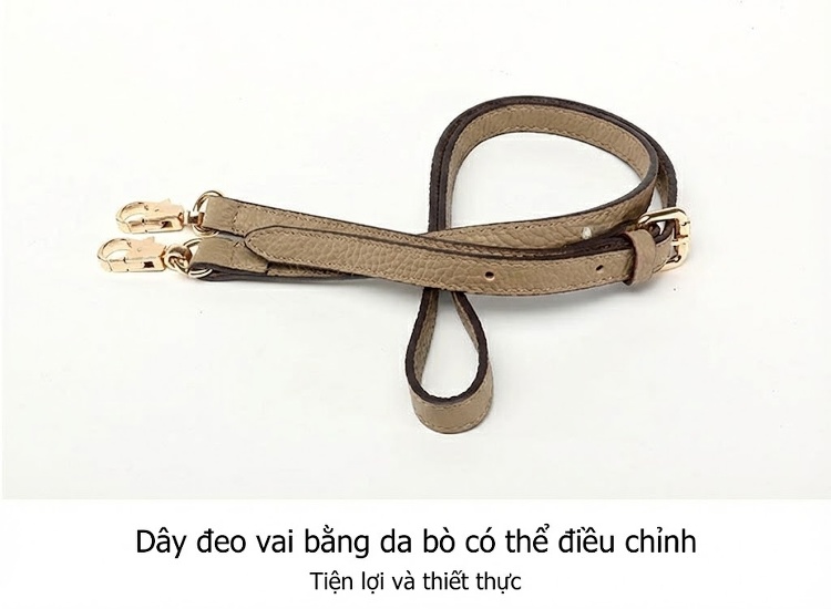 Túi Kelly Nữ Da Bò Cao Cấp, Túi Xách Tay, Túi Đeo Vai, Đeo Chéo Màu Nâu, Đen, Đỏ, Kem... chi tiết 33