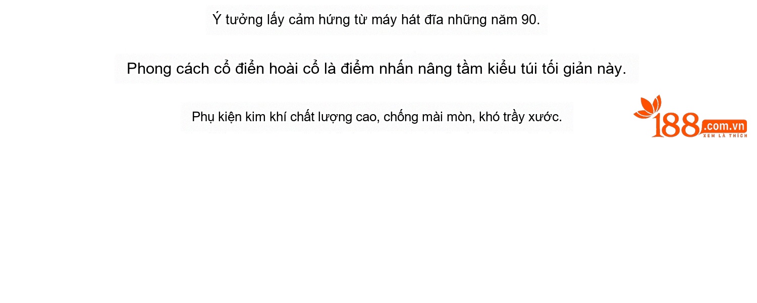 Túi Kẹp Nách Nữ Da Bò Pháp Kiểu Bánh Mì Đeo Vai, Túi Xách Nữ Đeo Chéo Màu Đen, Trắng Kem chi tiết 11