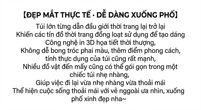 Túi Kẹp Nách Nữ Hình Trăng Khuyết Họa Tiết Thời Trang chi tiết 2