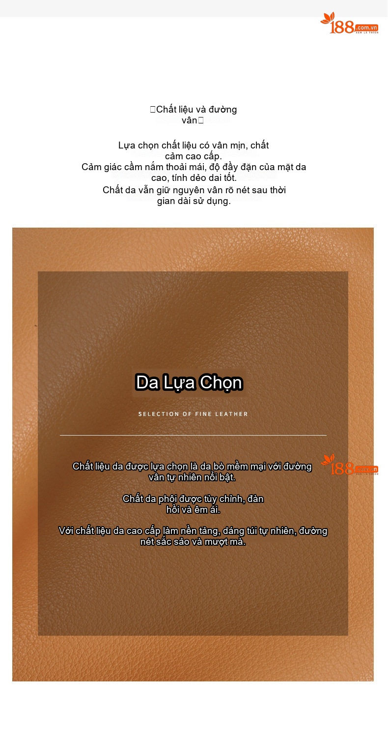 Túi Phúc Lộc Da Bò Dáng Nhún Dây Rút Đeo Vai/Đeo Chéo Sức Chứa Lớn Màu Đen, Nâu chi tiết 17