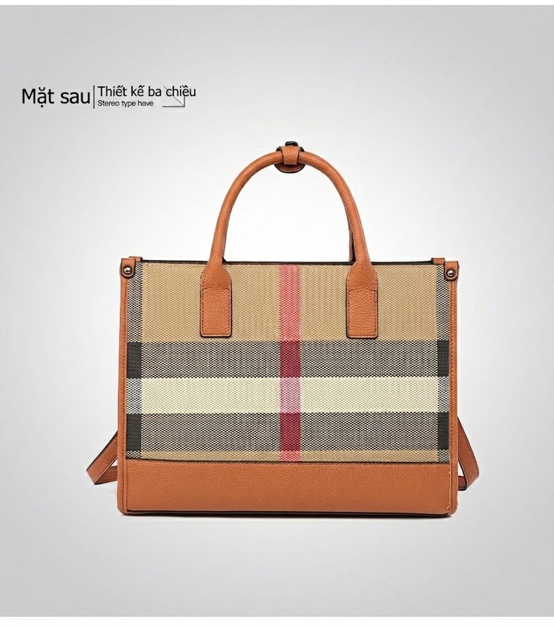 Túi Tote Da Bề Mặt Nhám Đựng Laptop Công Sở Sức Chứa Lớn Kèm Túi Nhỏ Màu Nâu, Đen chi tiết 27
