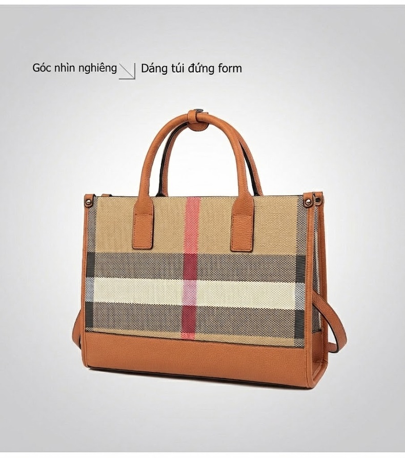 Túi Tote Da Bề Mặt Nhám Đựng Laptop Công Sở Sức Chứa Lớn Kèm Túi Nhỏ Màu Nâu, Đen chi tiết 25