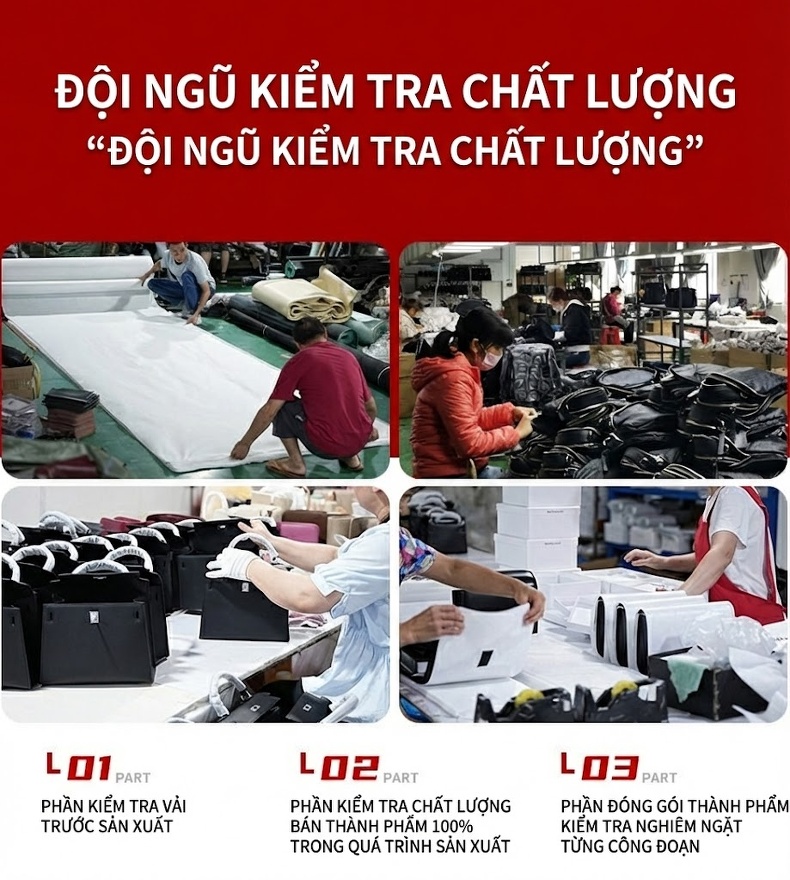 Túi Tote Da Bò Lớn Đựng Vừa A4 Đeo Vai Đi Làm Màu Nâu chi tiết 20