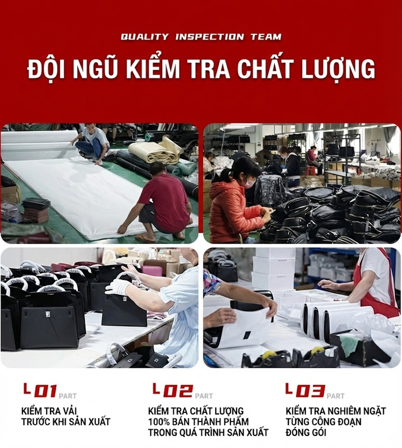 Túi Tote Da Bò Rodeobag Phong Cách Công Sở, Túi Đeo Vai/Đeo Chéo Nữ Dung Tích Lớn Màu Đen chi tiết 22