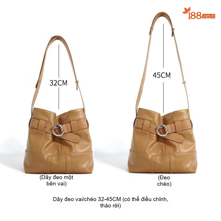 Túi Tote Da Bò Thiết Kế Độc Đáo Sức Chứa Lớn Đeo Vai/Đeo Chéo Phong Cách Vintage Màu Nâu
