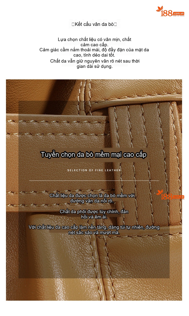 Túi Tote Da Bò Thiết Kế Độc Đáo Sức Chứa Lớn Đeo Vai/Đeo Chéo Phong Cách Vintage Màu Nâu chi tiết 7