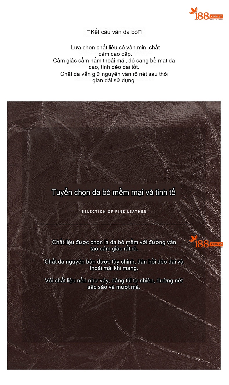 Túi Tote Da Bóng Đeo Vai/Đeo Chéo Dây Xích Lớn Phong Cách Thời Trang Màu Nâu chi tiết 8