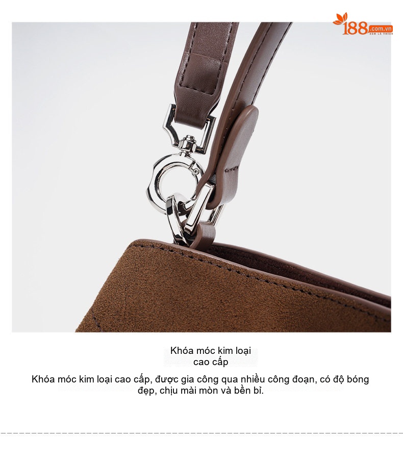 Túi Tote Da Mờ Sức Chứa Lớn Phong Cách Vintage Đeo Vai, Đeo Chéo Màu Đỏ Rượu Vang, Nâu chi tiết 13