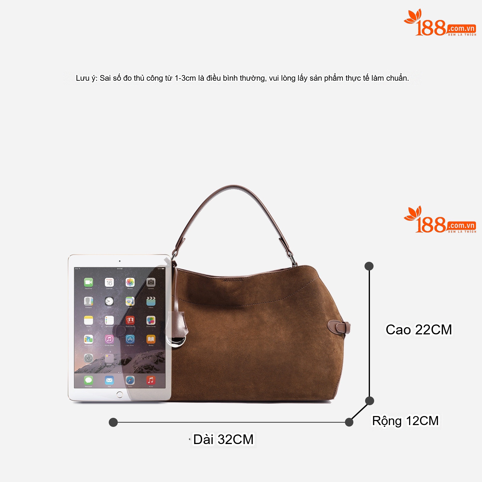 Túi Tote Da Mờ Sức Chứa Lớn Phong Cách Vintage Đeo Vai, Đeo Chéo Màu Đỏ Rượu Vang, Nâu