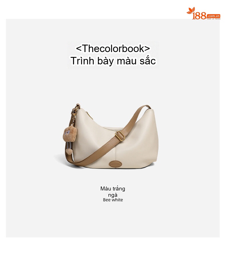 Túi Tote Da Thật Đeo Vai/Chéo Lớn Phong Cách Công Sở Màu Đen chi tiết 5