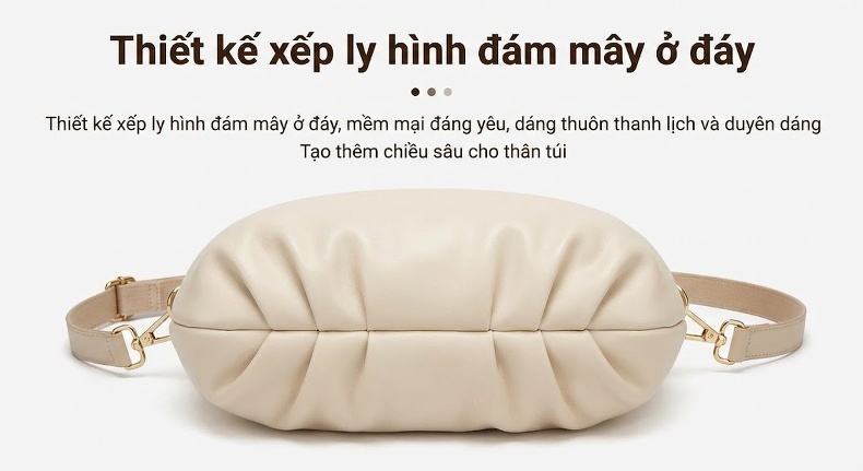 Túi Tote Da Thật Đeo Vai/Chéo Lớn Phong Cách Công Sở Màu Đen chi tiết 12