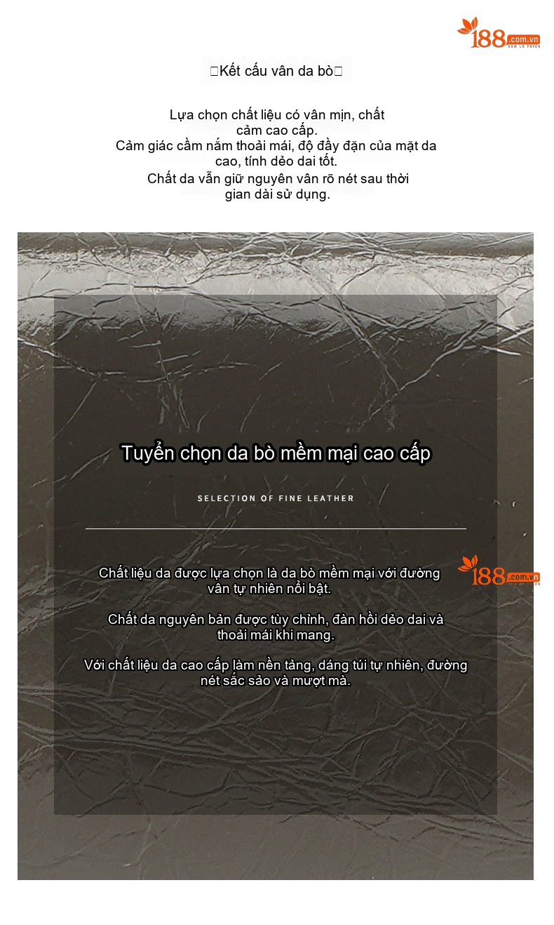 Túi Tote Đeo Vai Nữ Da Bóng Dây Xích Phong Cách Pháp Màu Nâu, Xám chi tiết 7