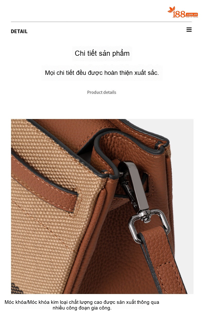 Túi Tote Đeo Vai Vải Canvas Sọc Caro Lớn Sức Chứa Lớn Thời Trang Màu Nâu, Be, Trắng, Đỏ... chi tiết 10
