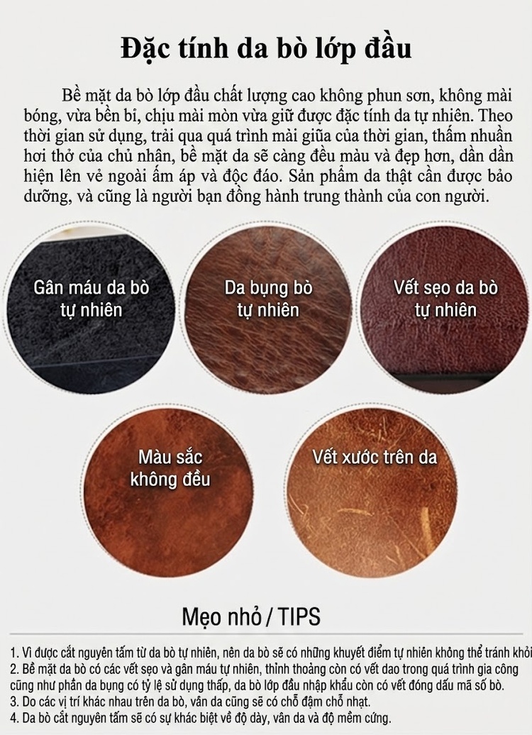 Túi Tote Nam Da Thật Sức Chứa Lớn Đựng Laptop Phong Cách Cổ Điển Màu Nâu chi tiết 29