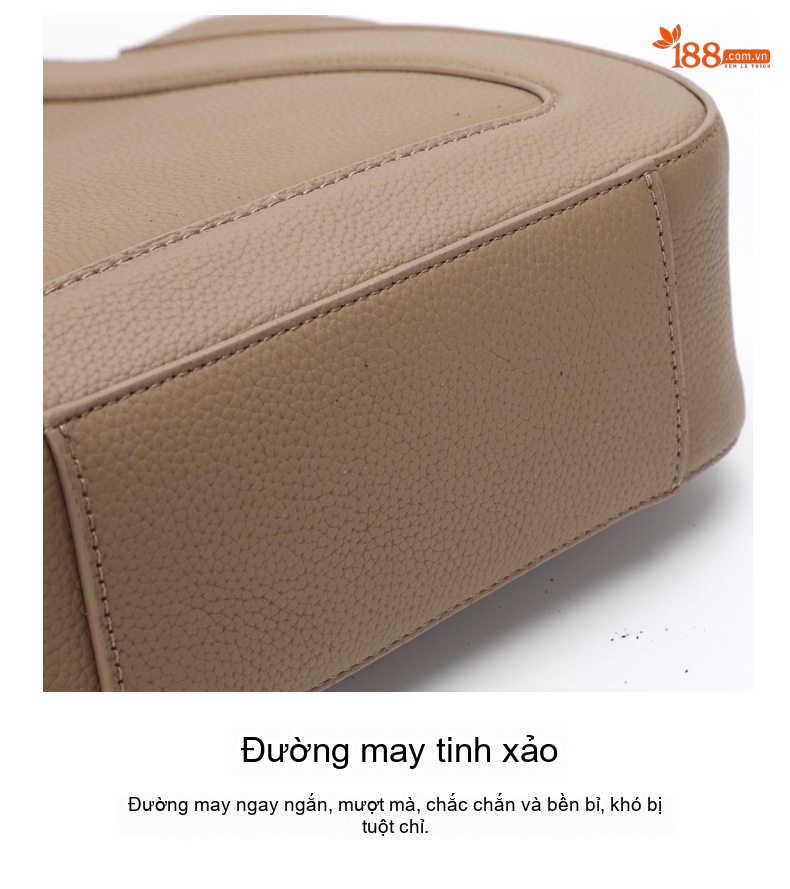 Túi Tote Nữ Da Bò Công Sở Thời Trang Màu Mơ chi tiết 18