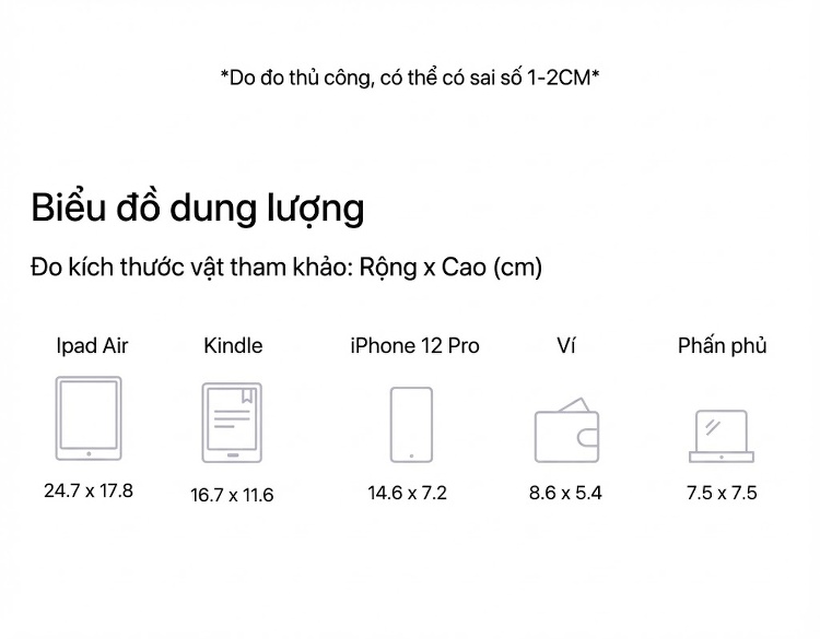 Túi Tote Nữ Da Bò Đeo Vai/Đeo Chéo Dáng Túi Gối/Túi Bánh Mỳ Màu Nâu chi tiết 4