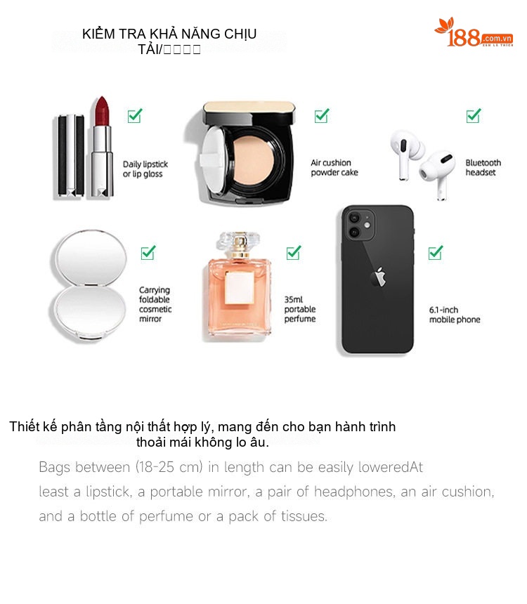 Túi Tote Nữ Da Bò Đựng Vừa A4 Sức Chứa Lớn Phong Cách Công Sở Đeo Vai, Đeo Chéo Màu Nâu chi tiết 15