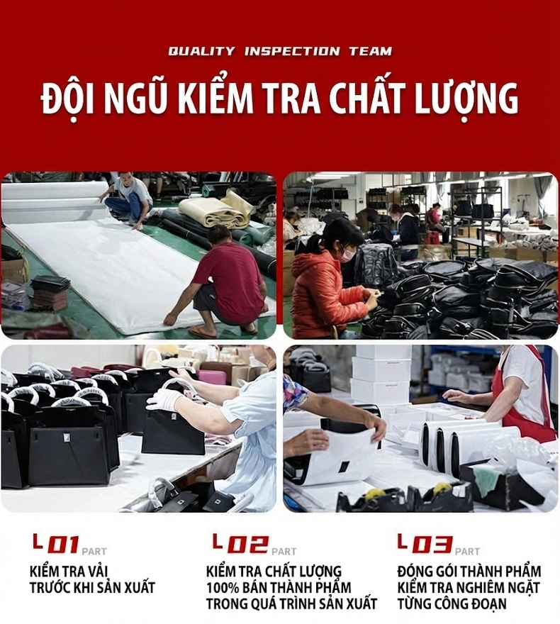 Túi Tote Nữ Da Bò Khóa Cài Phong Cách Cổ Điển Đựng Vừa A4 Màu Kem chi tiết 24