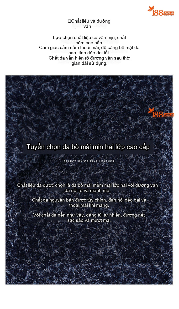 Túi Tote Nữ Da Bò Mờ Đeo Vai Đựng Vừa A4 Công Sở Màu Xanh Navy, Nâu, Xanh Rêu chi tiết 11