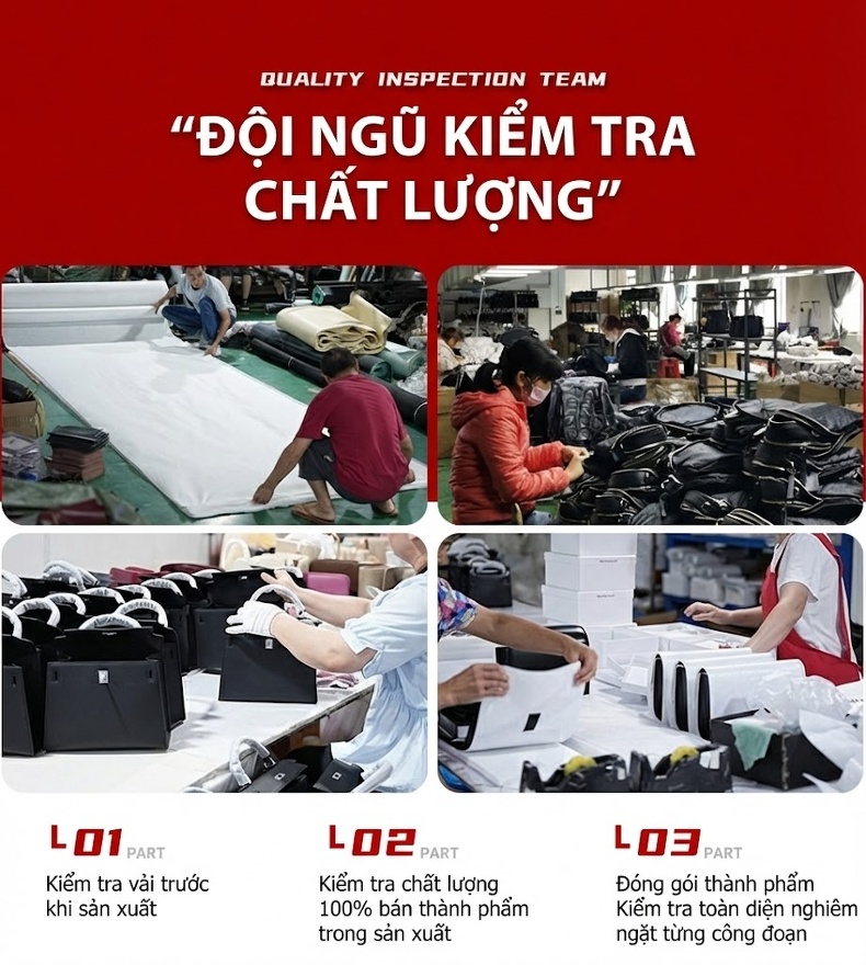 Túi Tote Nữ Da Bò Sức Chứa Lớn Cao Cấp, Túi Xách Tay Công Sở Đeo Vai Màu Đỏ, Đen chi tiết 15