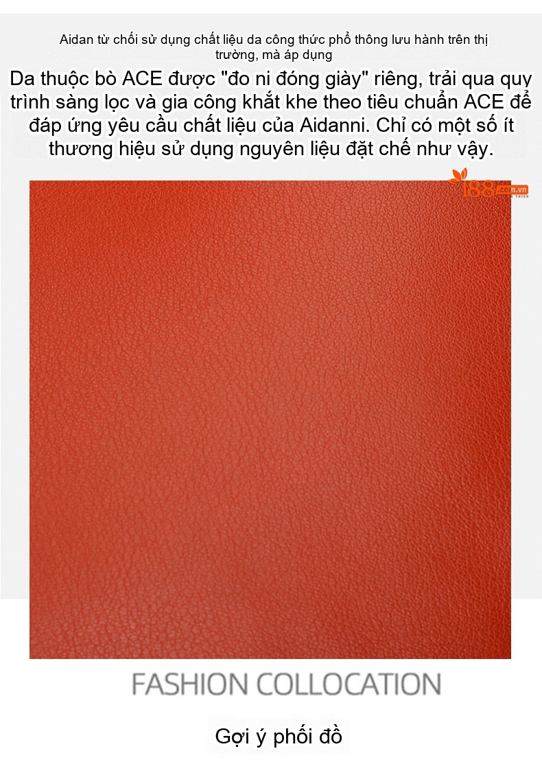 Túi Tote Nữ Da Bò Sức Chứa Lớn Đeo Vai Đeo Chéo Thời Trang Màu Cam, Đen chi tiết 8