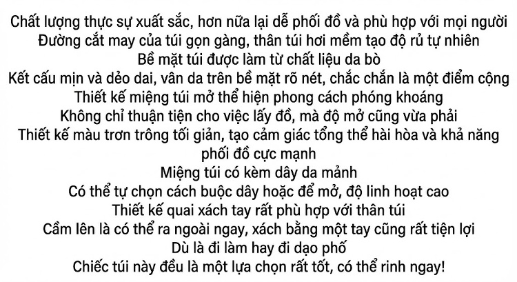 Túi Tote Nữ Da Bò Sức Chứa Lớn Kiểu Bucket Đeo Vai Phong Cách Công Sở Màu Đen chi tiết 2