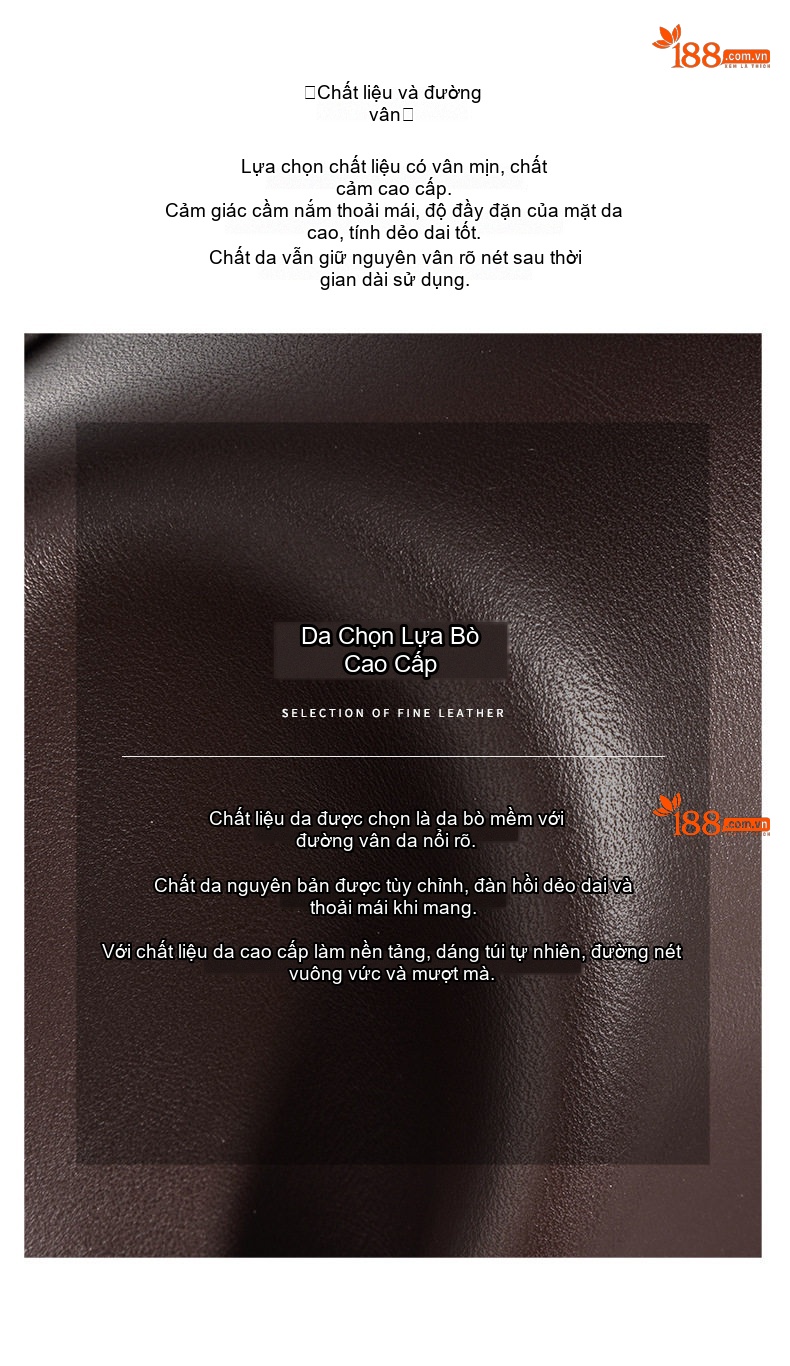 Túi Tote Nữ Da Bò Vintage Cao Cấp, Thiết Kế Độc Đáo Màu Nâu chi tiết 9