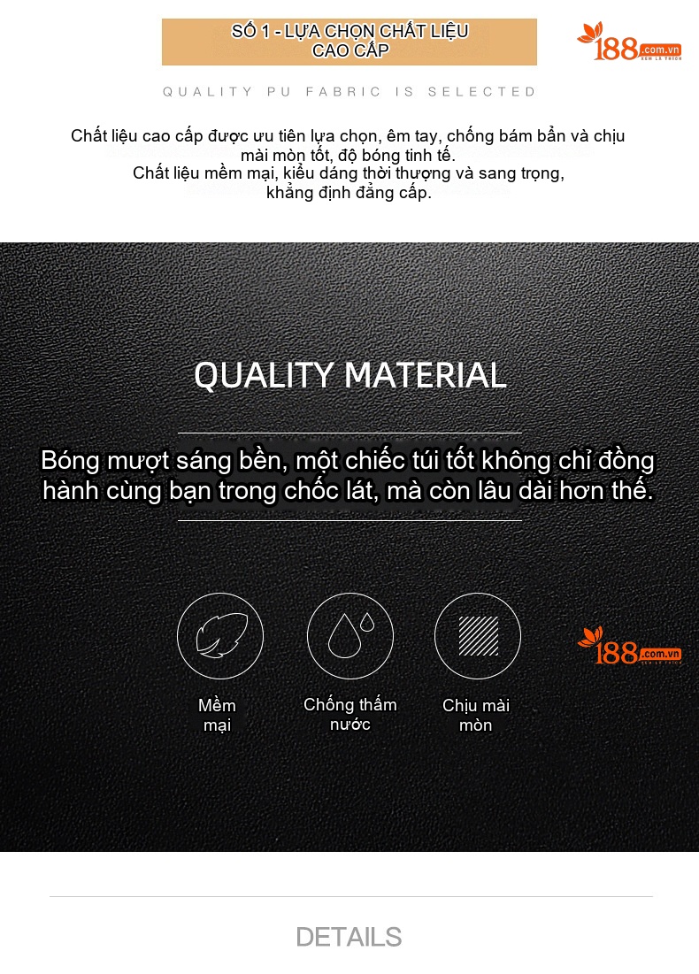 Túi Tote Nữ Da Bóng Công Sở Đựng Vừa A4 Size Lớn Màu Đen, Nâu chi tiết 9