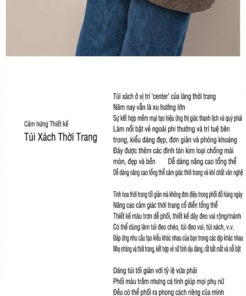 Túi Tote Nữ Da Bóng Đeo Chéo Đựng Đồ Dung Tích Lớn Màu Nâu chi tiết 2