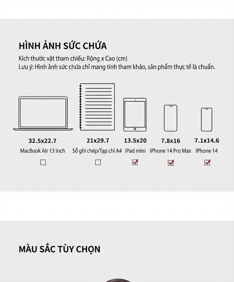 Túi Tote Nữ Da Bóng Đeo Chéo Đựng Đồ Dung Tích Lớn Màu Nâu chi tiết 8