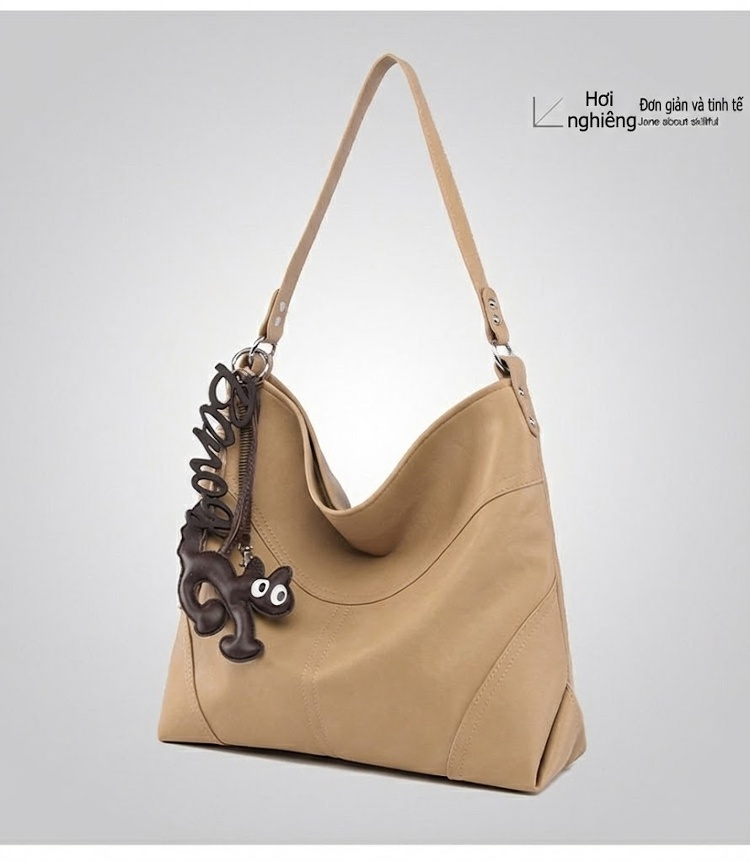 Túi Tote Nữ Da Bóng Đeo Vai Đựng Vừa A4 Phong Cách Casual Màu Đen, Nâu chi tiết 27