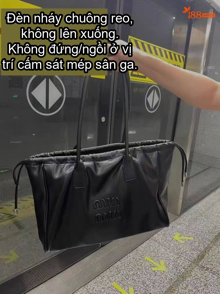 Túi Tote Nữ Da Bóng Đựng Tài Liệu Công Sở Sức Chứa Lớn Màu Đen chi tiết 7