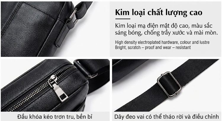 Túi Tote Nữ Da Bóng Đựng Tài Liệu Công Sở Thời Trang Màu Đen chi tiết 10