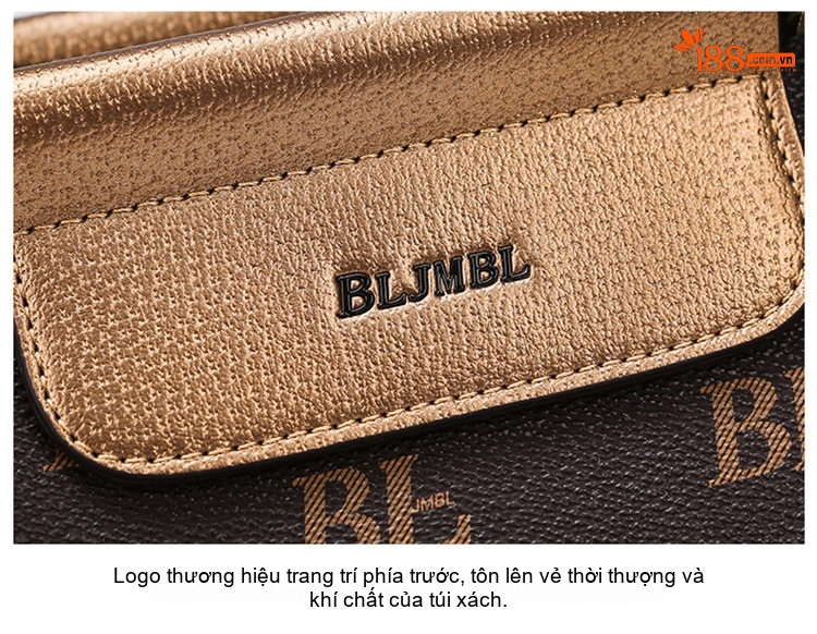 Túi Tote Nữ Da Bóng Dung Tích Lớn Đeo Vai Đeo Chéo Màu Nâu chi tiết 26