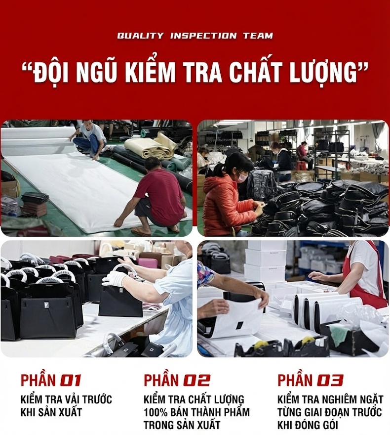 Túi Tote Nữ Da Bóng Dung Tích Lớn Phong Cách Tiểu Thư Màu Nâu, Đen chi tiết 28