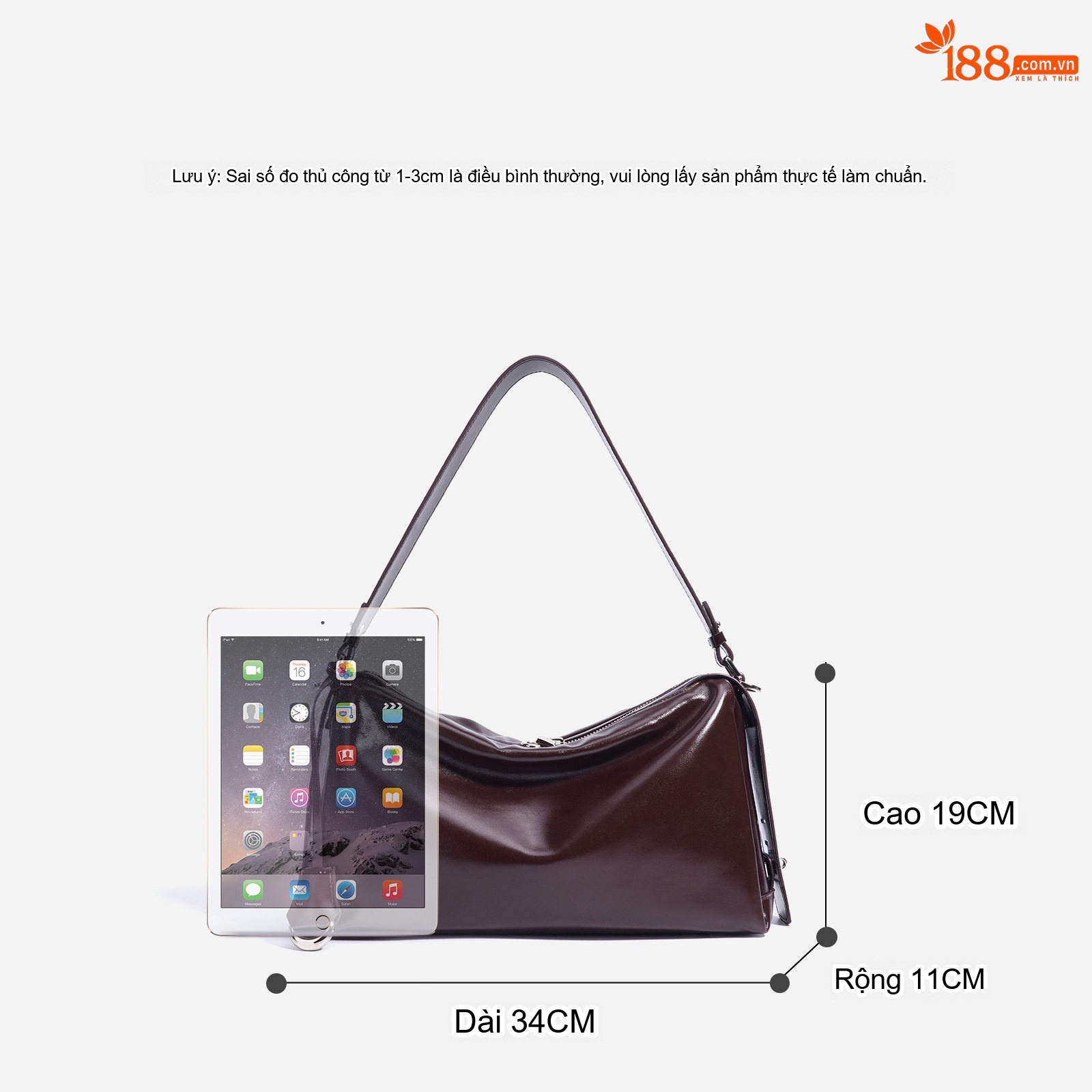 Túi Tote Nữ Da Bóng Lớn Phong Cách Hàn Quốc Đeo Vai, Đeo Chéo Màu Đen, Đỏ Rượu Vang