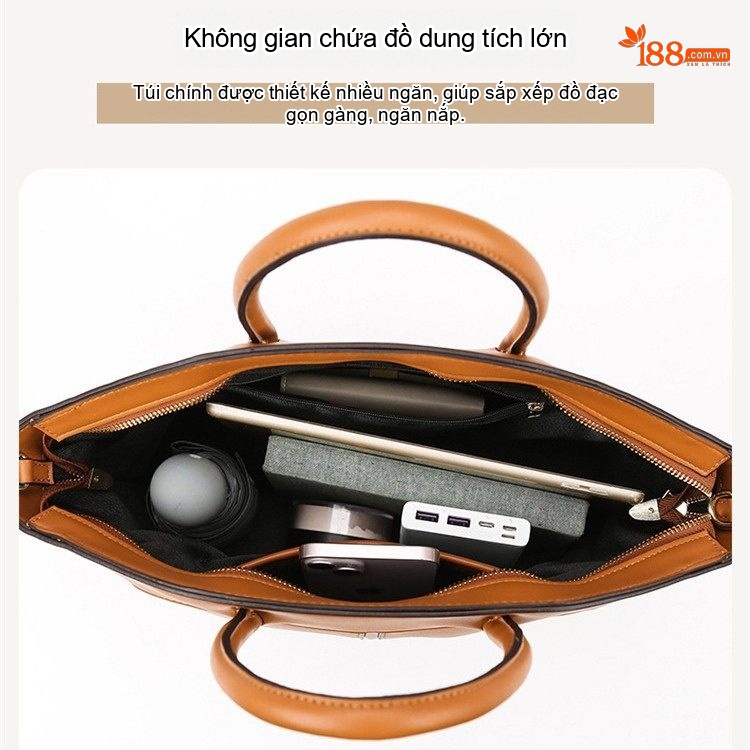 Túi Tote Nữ Da Mềm Cỡ Lớn Công Sở Thời Trang
