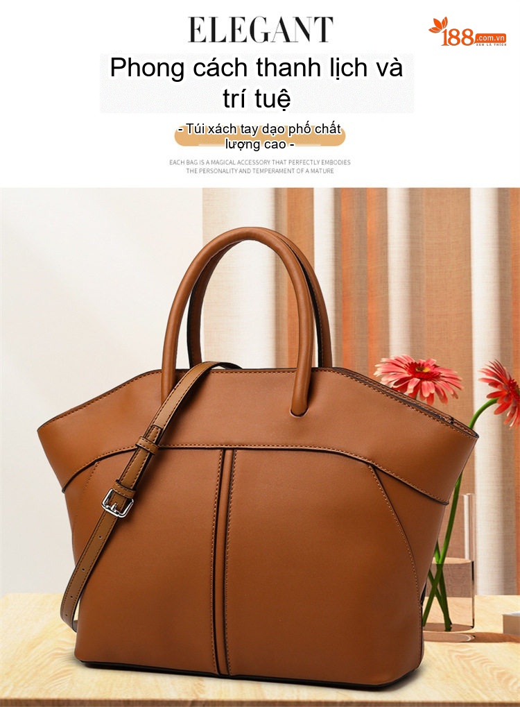 Túi Tote Nữ Da Mềm Cỡ Lớn Công Sở Thời Trang chi tiết 3