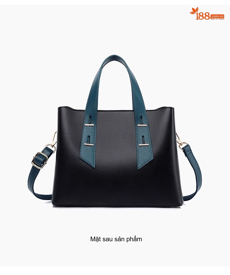 Túi Tote Nữ Da Mềm Sức Chứa Lớn Đeo Chéo Phong Cách Tối Giản Màu Đen, Nâu chi tiết 12