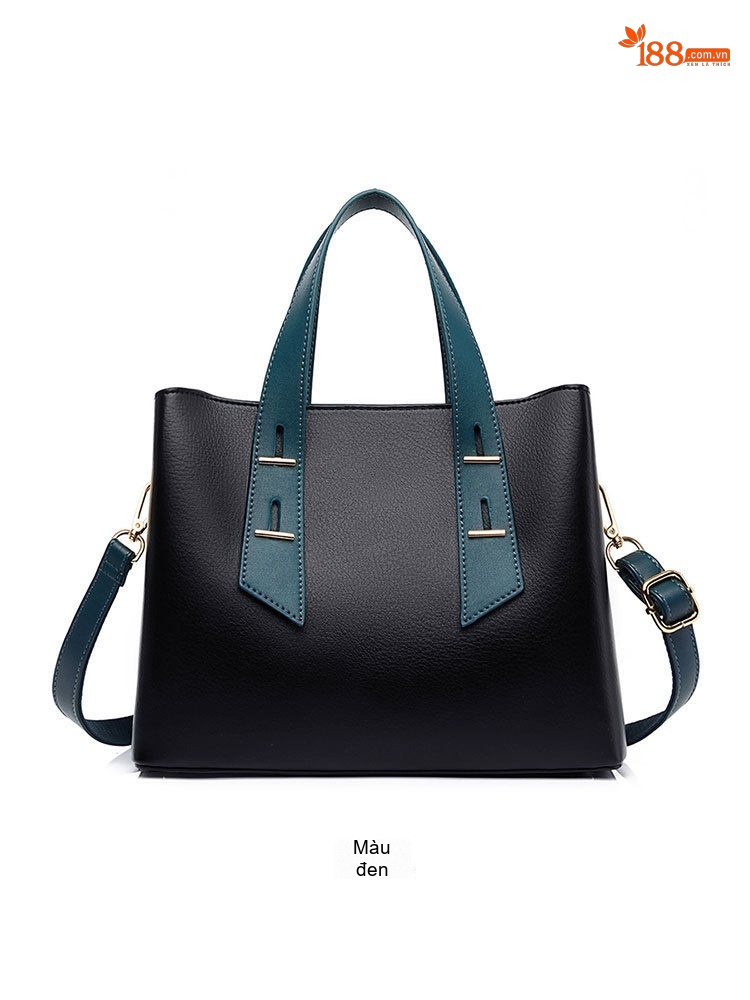 Túi Tote Nữ Da Mềm Sức Chứa Lớn Đeo Chéo Phong Cách Tối Giản Màu Đen, Nâu chi tiết 25
