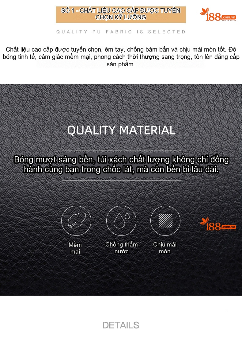 Túi Tote Nữ Da Mềm Sức Chứa Lớn Đeo Chéo Phong Cách Tối Giản Màu Đen, Nâu chi tiết 4