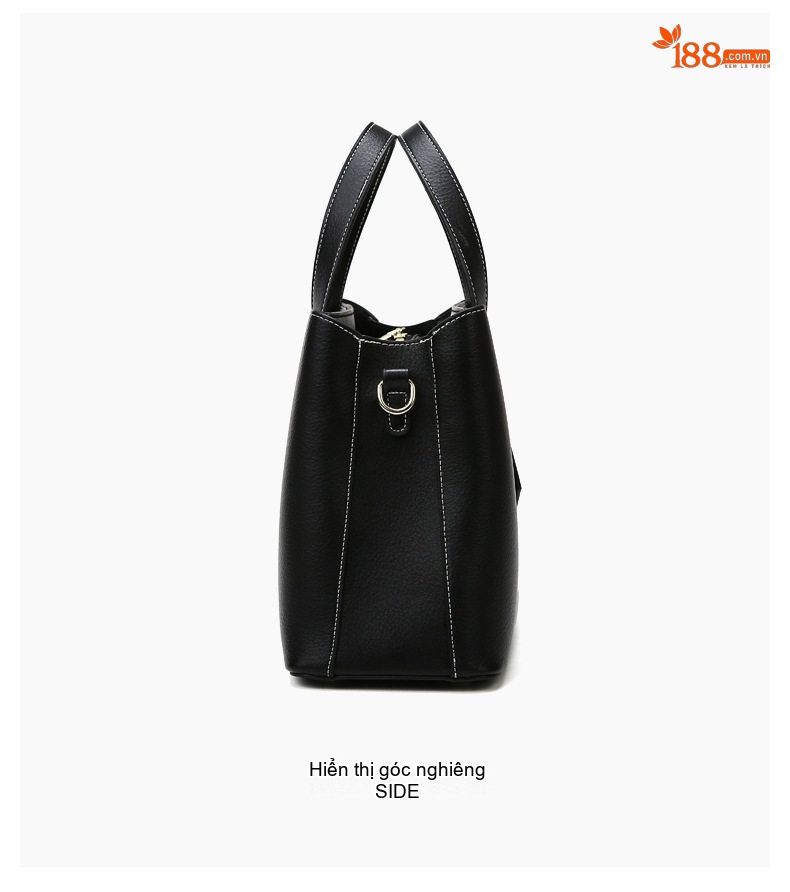 Túi Tote Nữ Da Mờ Công Sở Đựng Laptop Sức Chứa Lớn Màu Đen chi tiết 17