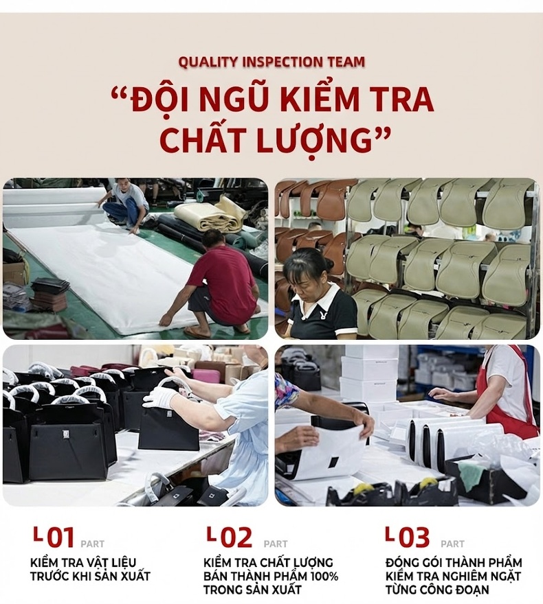 Túi Tote Nữ Da Mờ, Da Bóng, Túi Đeo Vai Nữ Sức Chứa Lớn Phong Cách Cổ Điển Màu Nâu, Be chi tiết 33