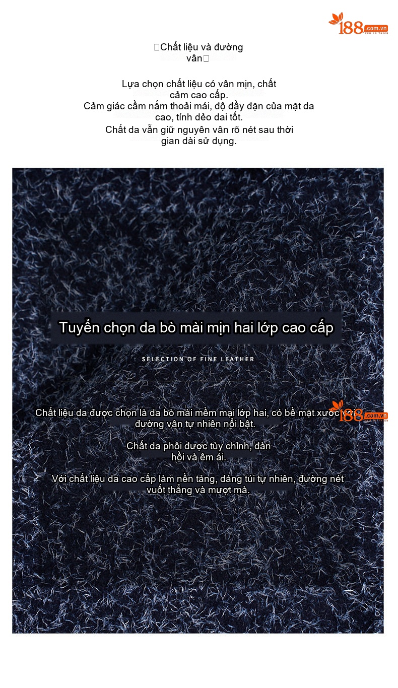 Túi Tote Nữ Da Mờ Đeo Vai Đựng Vừa A4, Laptop Màu Xanh Navy, Đỏ chi tiết 9
