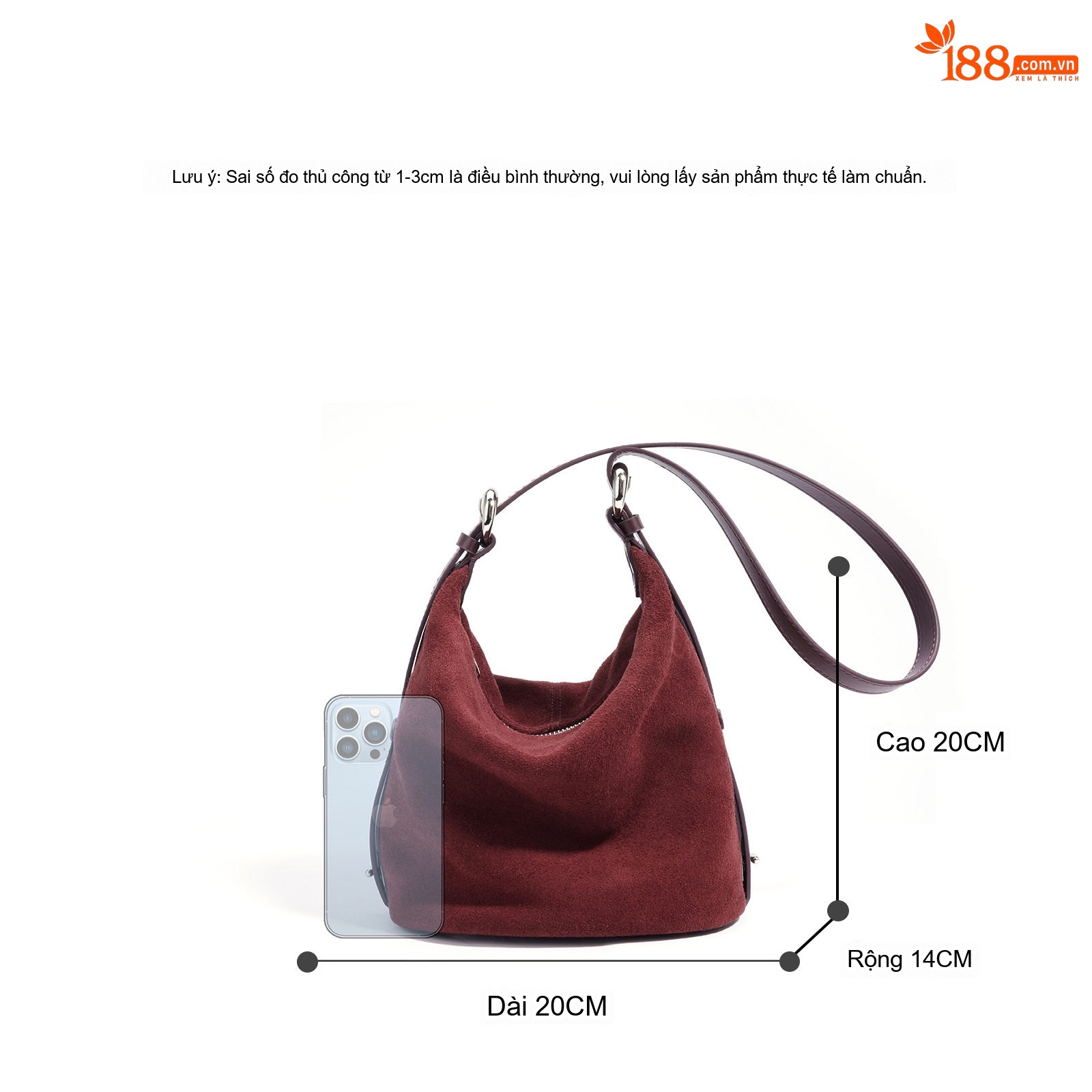 Túi Tote Nữ Da Mờ Hai Tầng Đựng Vừa A4 Công Sở Phong Cách Cổ Điển Màu Đỏ Rượu Vang, Nâu